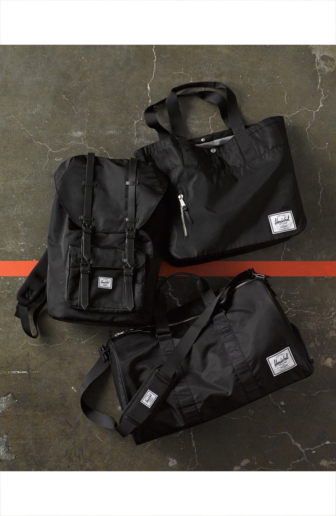'Little America' Backpack, Alternate, color, NYLON BLACK