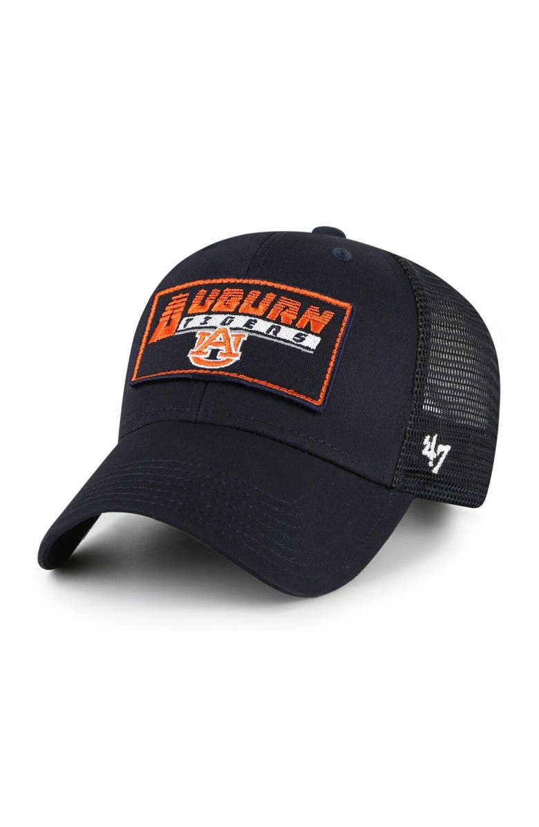 '47 Youth '47 Navy Auburn Tigers Levee Trucker Adjustable Hat, Main, color, Navy