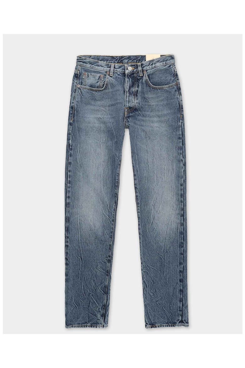 965 John Japan Selvedge with Matte silver metal rivet Regular Fit Denim Pants, Main, color, Stone Wash