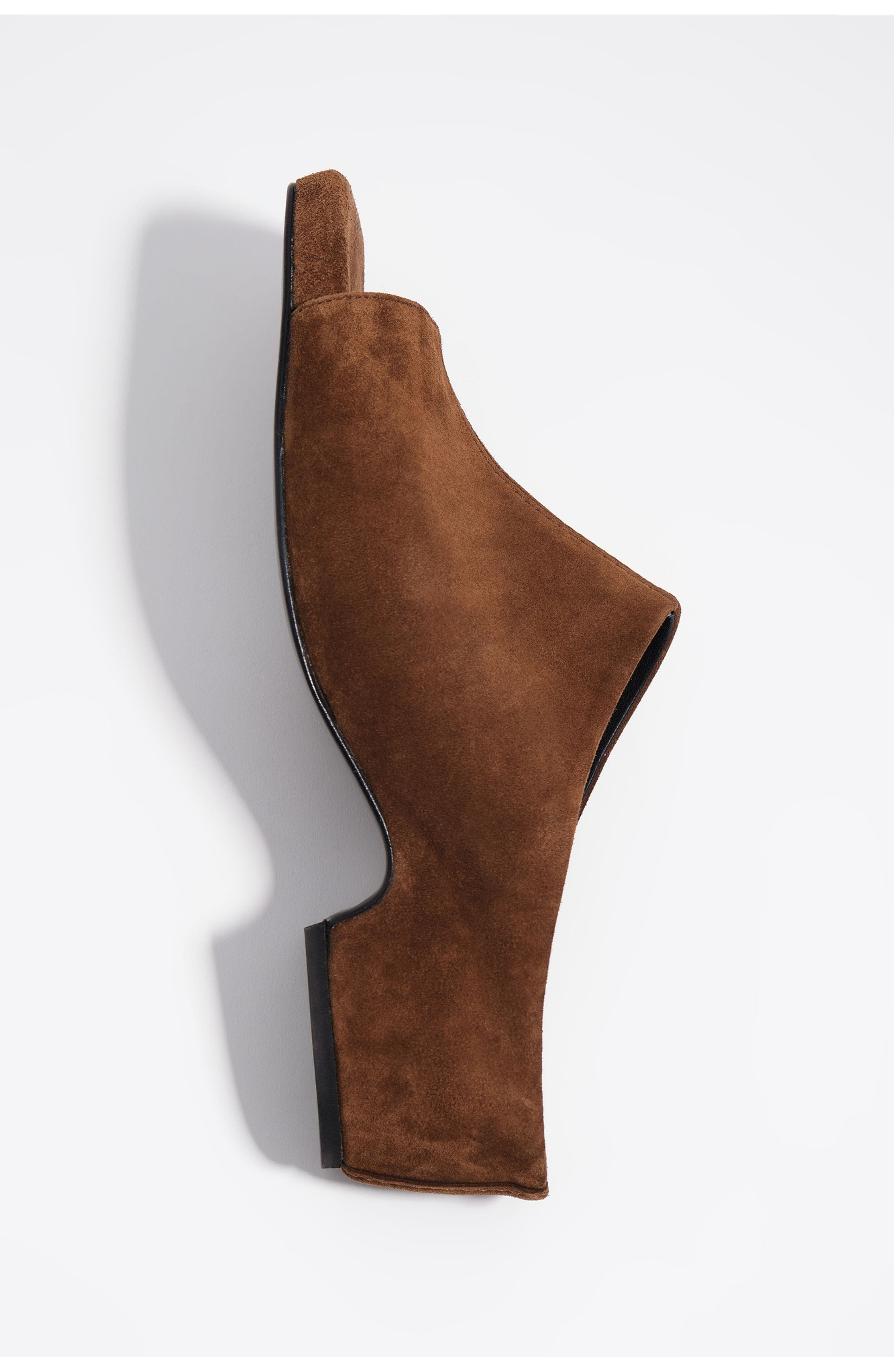 Bimba y Lola Suede Heeled Sandal, Alternate, color, Chocolate