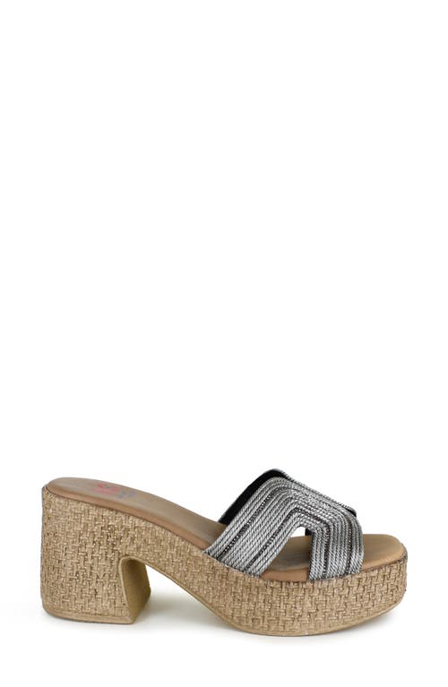 National Comfort Cornella Platform Slide Sandal In Multi