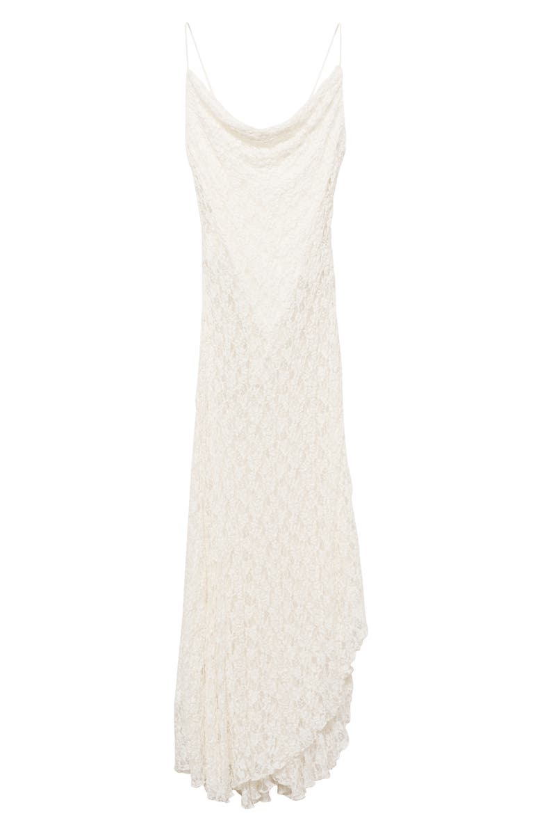 MANGO Cowl Neck Lace Slipdress, Main, color, 