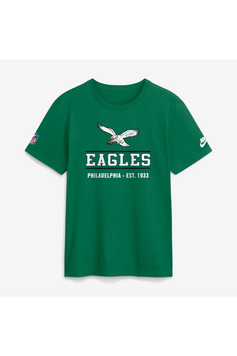 Men's Nike Kelly Green Philadelphia Eagles Sideline Alternate Final Sprint Dri-FIT T-Shirt, Main, color, Kelly Green