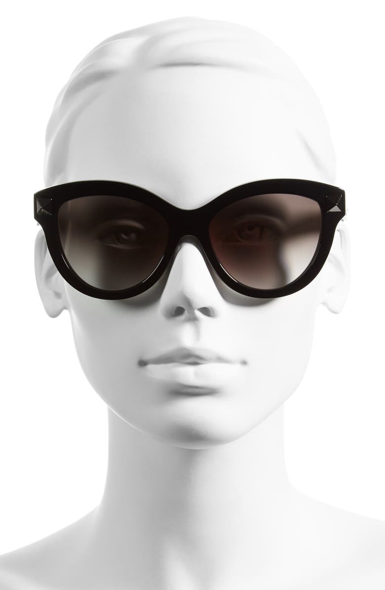 Valentino 'Rockstud' 58mm Cat Eye Sunglasses, Alternate, color, 