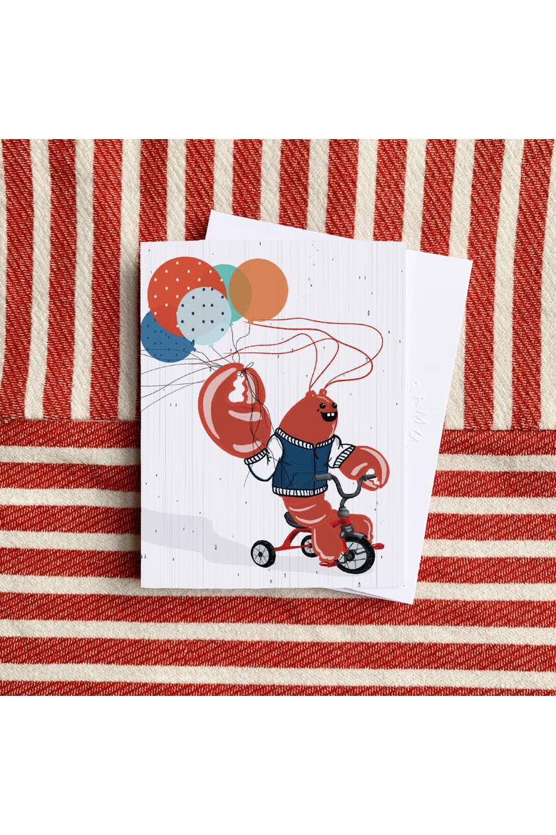 Birthday Greeting Card Pack (3ct) "Lobstah Balloons", Alternate, color, Multi-Pack