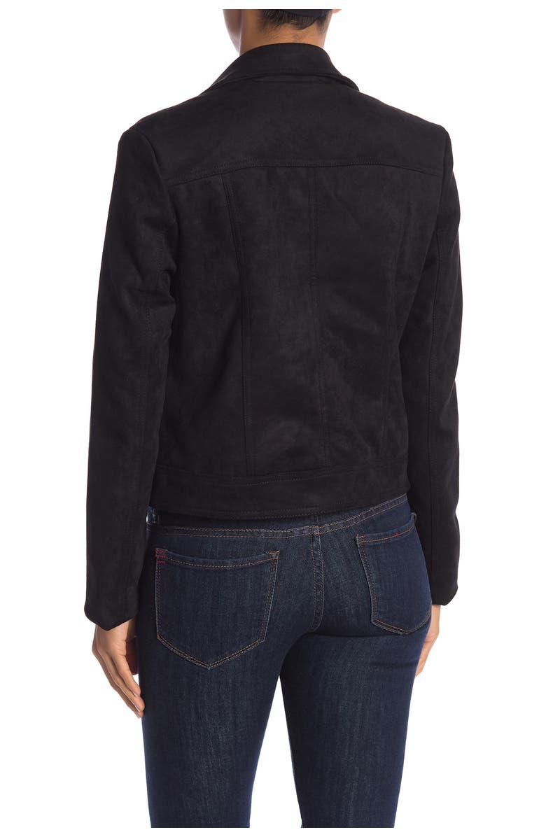 PHILOSOPHY BY RPUBLIC CLOTHING Faux Suede Moto Jacket, Main, color,