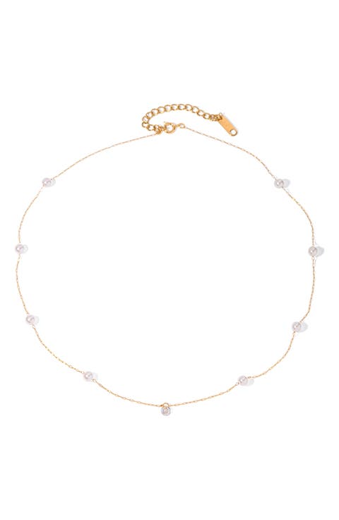 Dainty Imitation Pearl Necklace