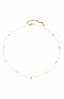 Dainty Imitation Pearl Necklace