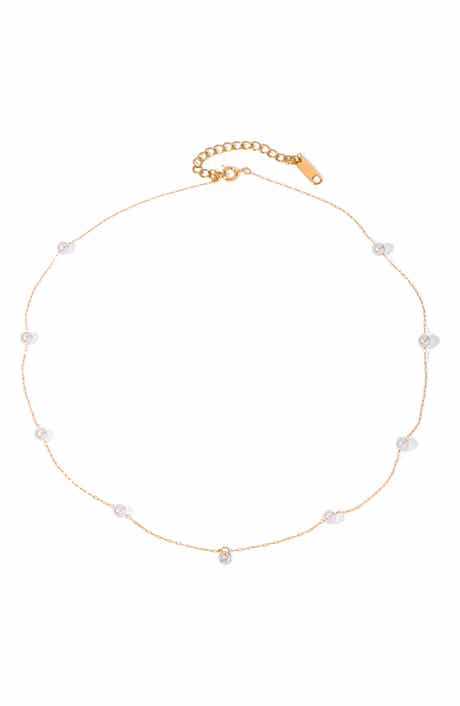 Dainty Imitation Pearl Necklace