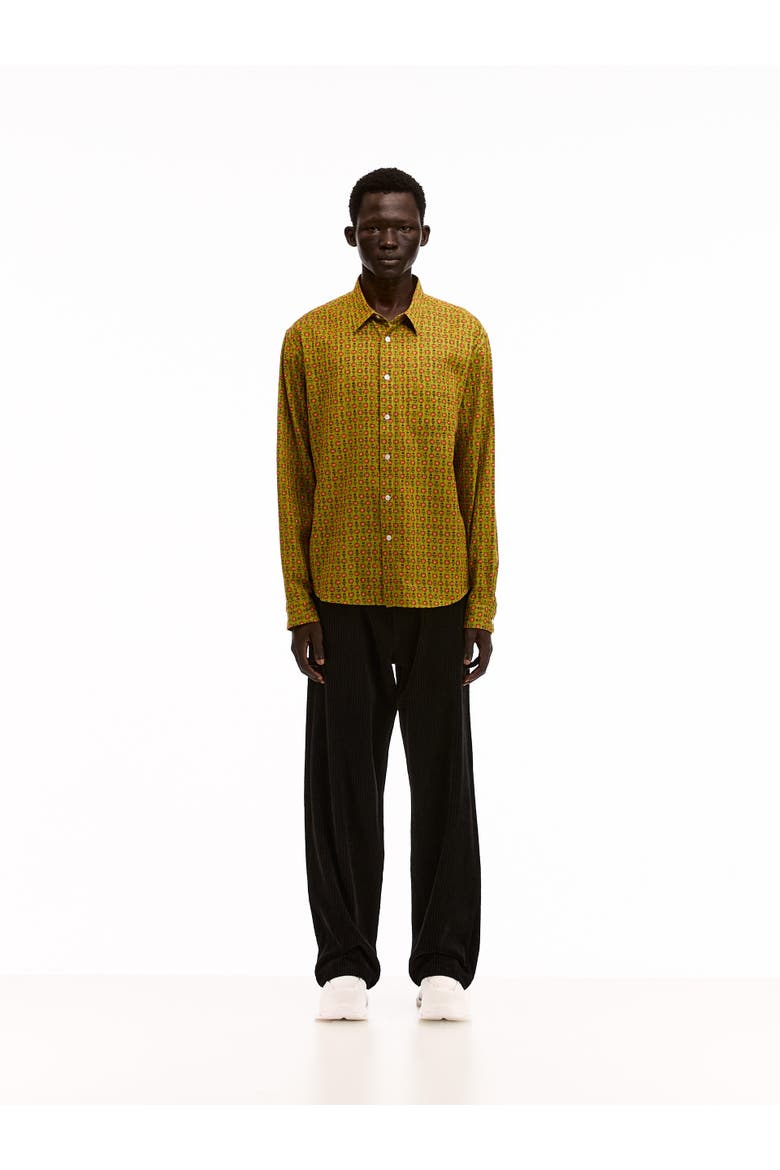 Floral Dobby Shirt, Alternate, color, Green