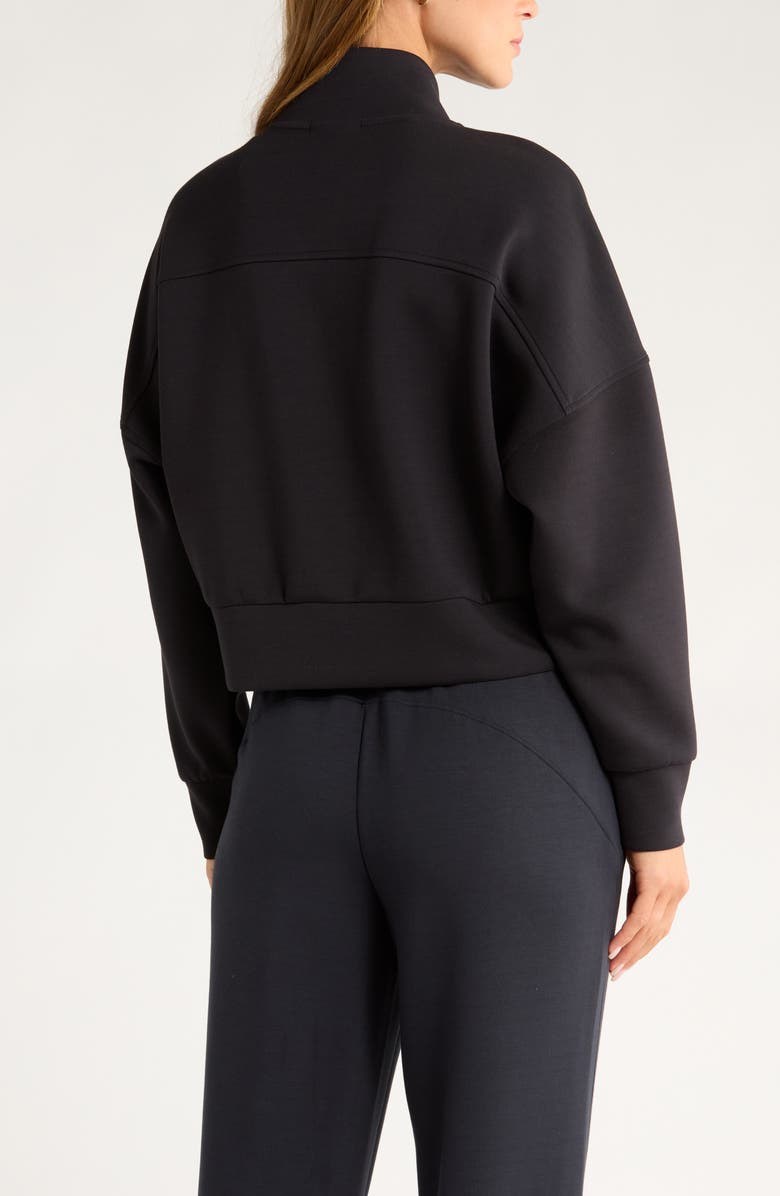 Zella Ultra Luxe Boxy Jacket, Alternate, color, Black