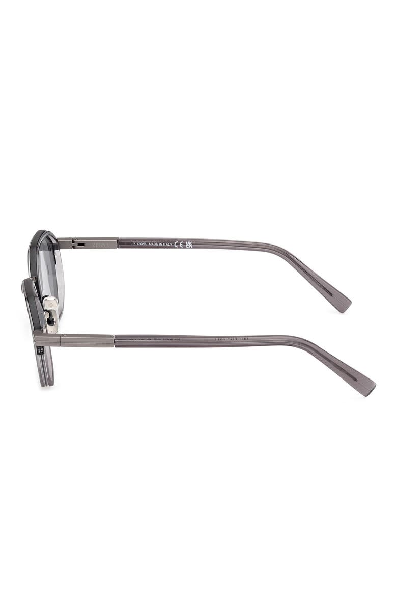 50mm Geometric Sunglasses, Alternate, color, GREY/ OTHER / SMOKE