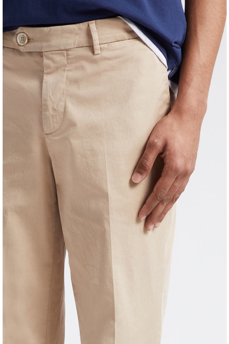 Italian Fit Garment Dyed Stretch Cotton Pants, Alternate, color, FARRO