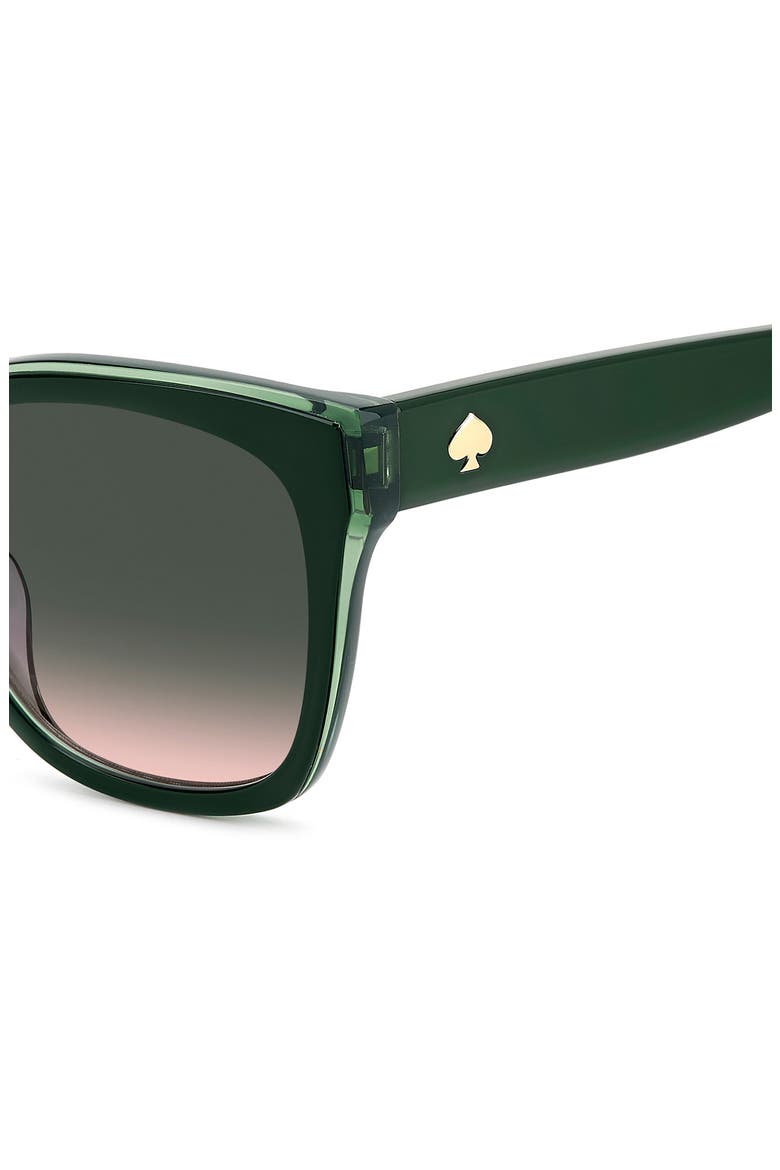 daesha 55mm square sunglasses, Alternate, color, GREEN/ GREEN PINK