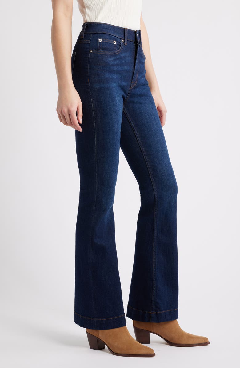 SPANX<sup>®</sup> SPANXsculpt<sup>™</sup> ReDefine High Waist Flare Leg Jeans, Alternate, color, Dark Indigo