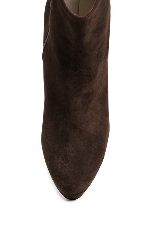 Christian Louboutin Loo Platform Bootie In Brown