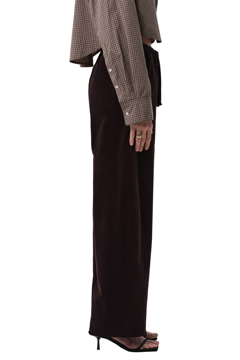 Aurora Pull-On Stretch Cotton Pants, Alternate, color, BARRISTER DARK BROWN