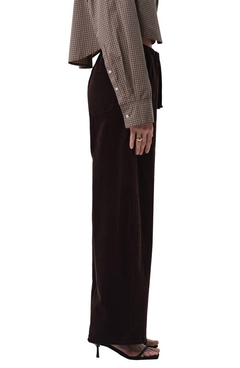 Citizens of Humanity Aurora Pull-On Stretch Cotton Pants, Alternate, color, Barrister Dark Brown