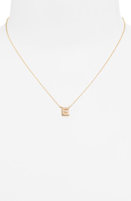 Bp. Pavé Crystal Initial Necklace In Gold