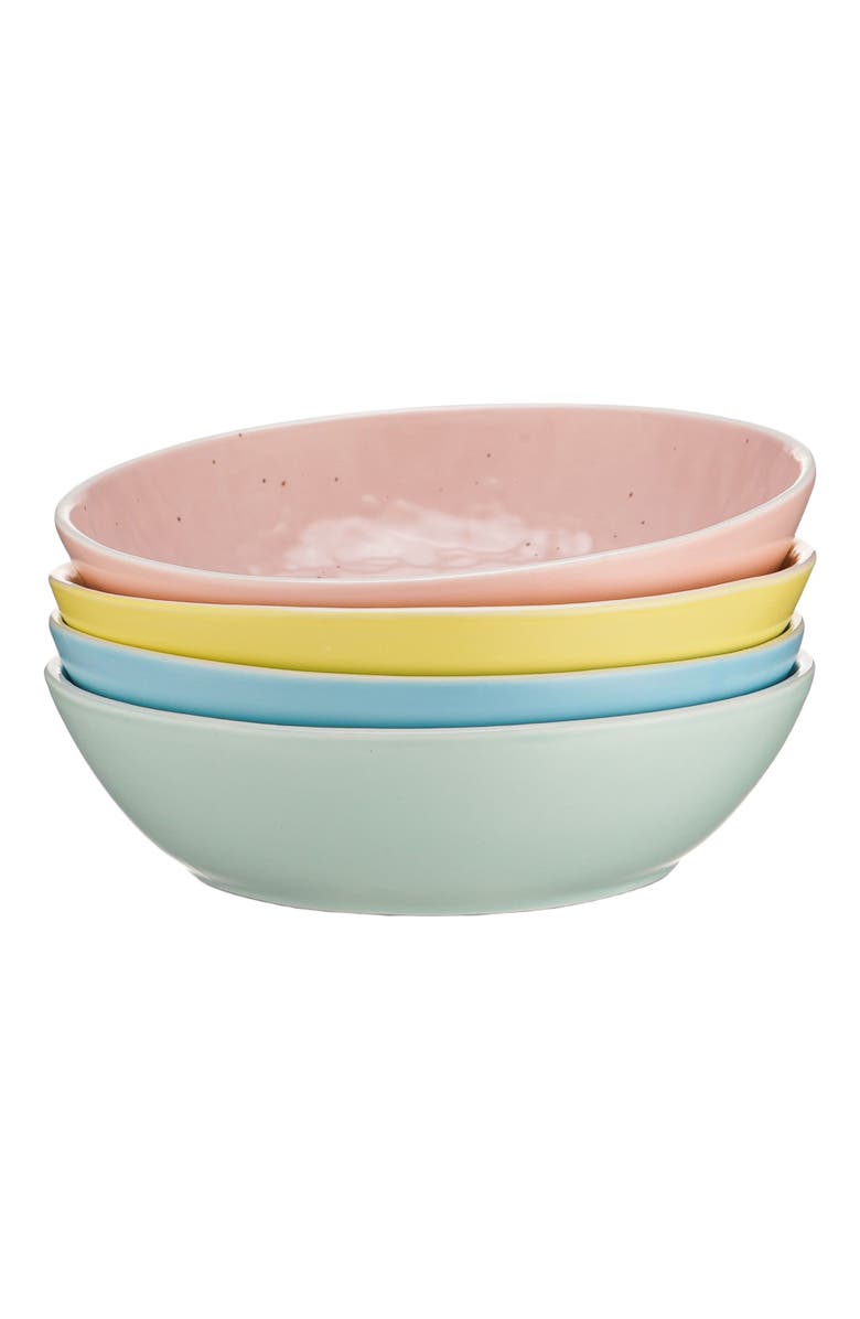 Stone Lain Elena Stoneware 4-Piece Bowl Set, Main, color, Multicolored
