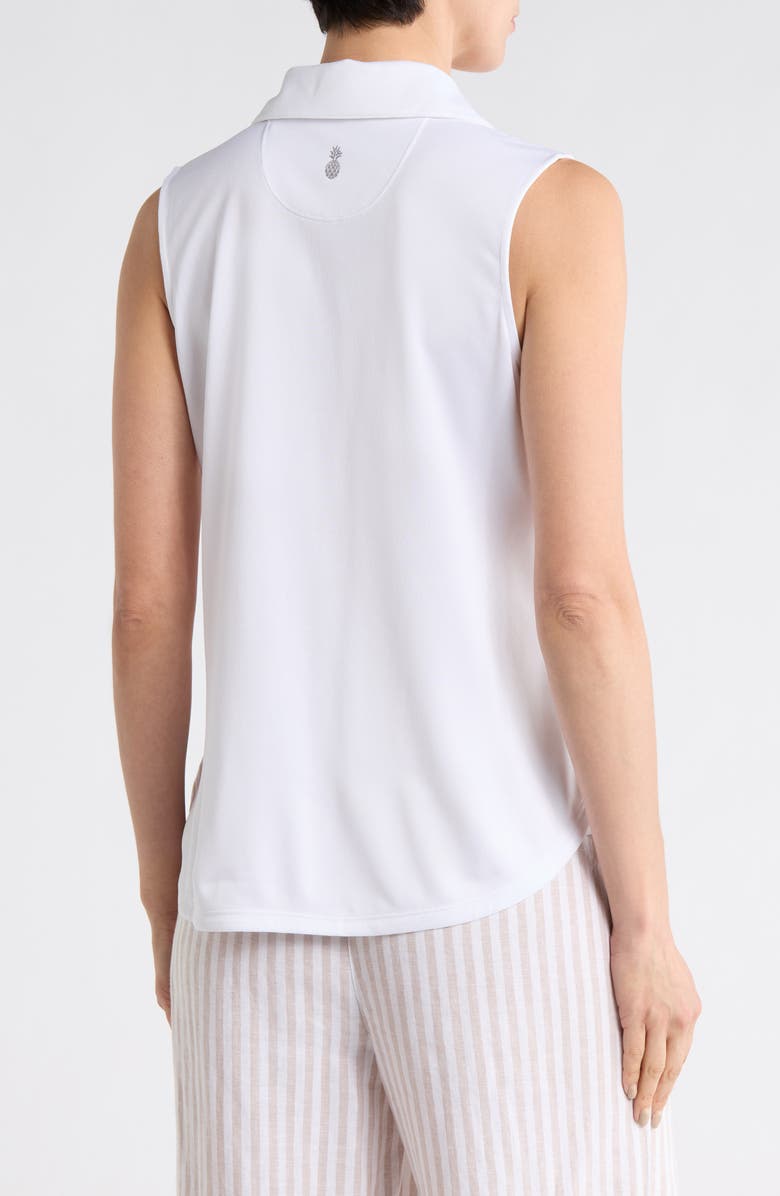 Tommy Bahama Palm Coast Floral Sleeveless Polo, Alternate, color, White