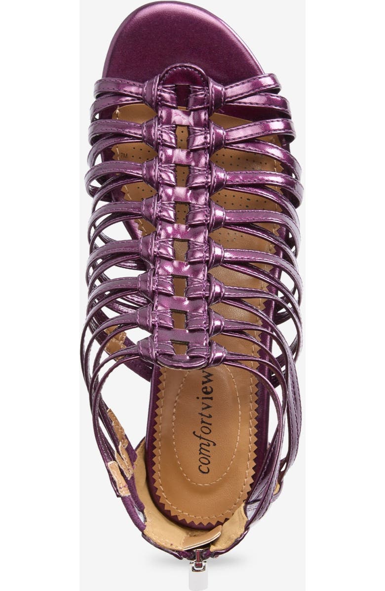 Comfortview The Helen Sandal, Alternate, color, Purple Metallic