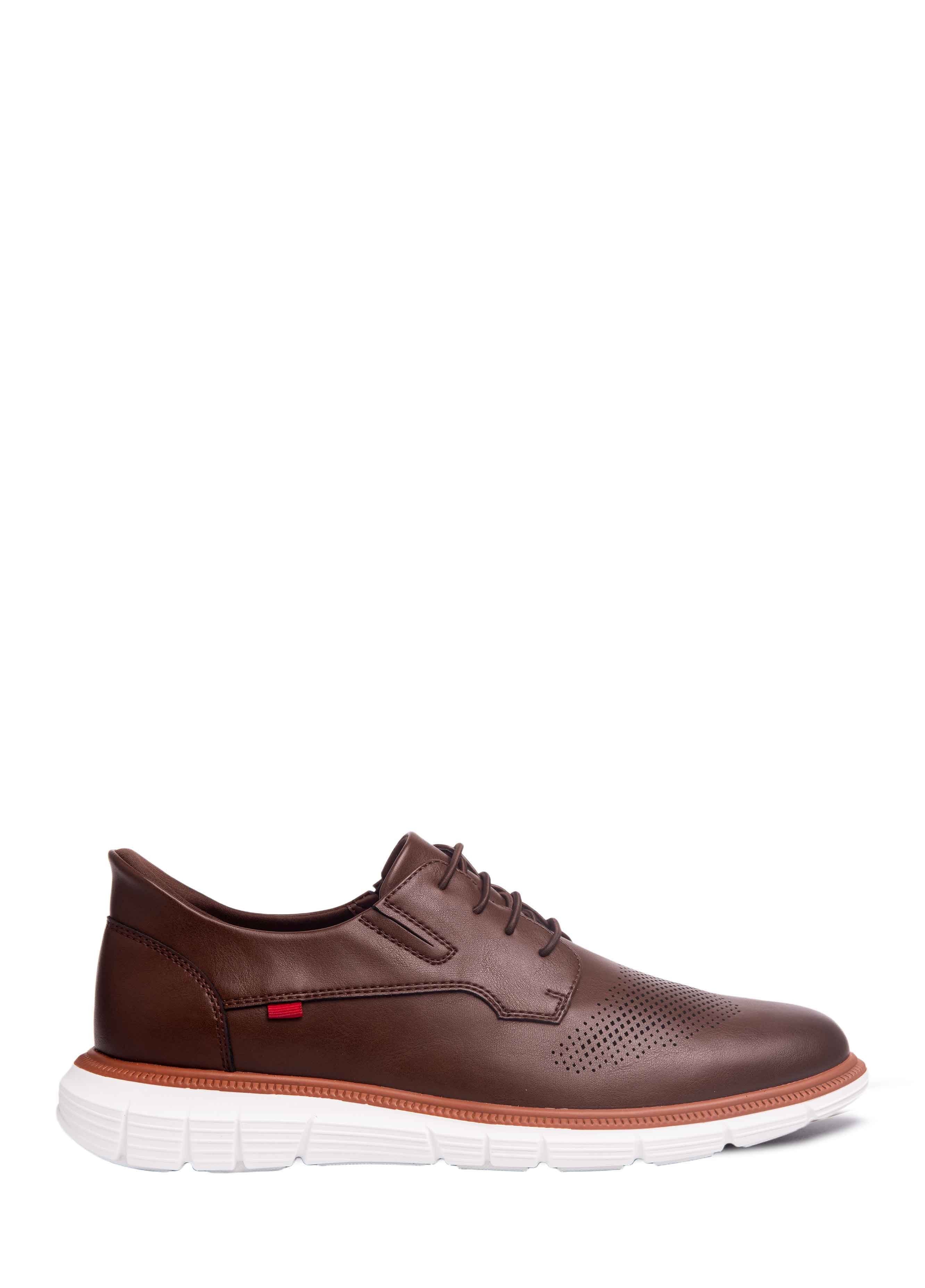 Edward Street Hands Free Technology Leather Perforated Oxford, Alternate, color, Brown Napa Leather