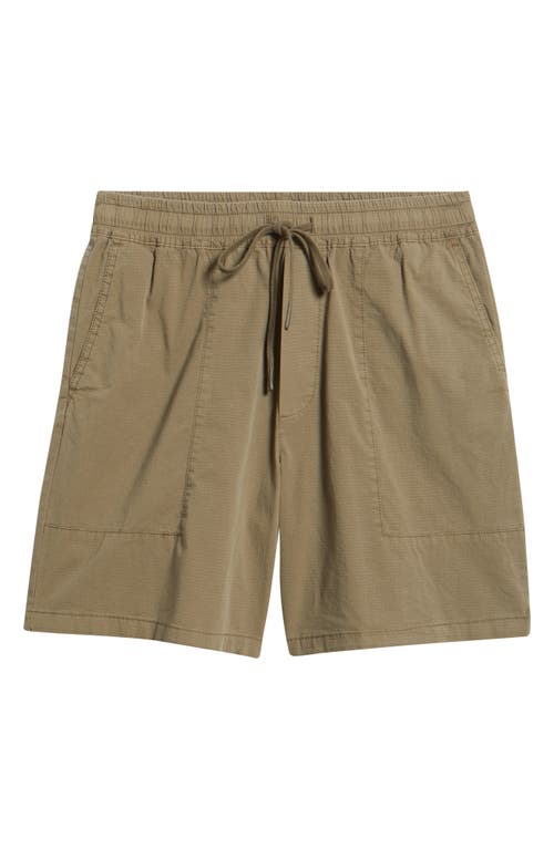 Brooklyn Industries Stretch Cotton Ripstop Shorts In Green