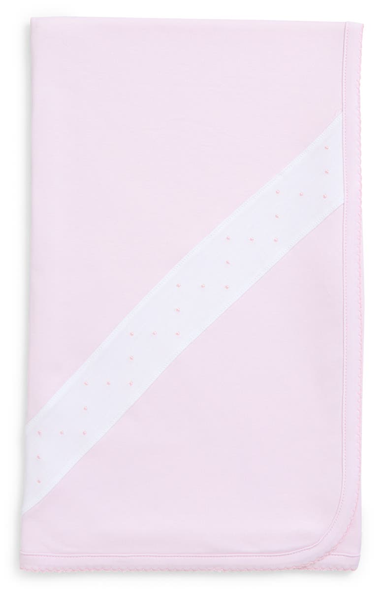 Kissy Kissy New Beginnings Pima Cotton Blanket, Main, color, Pink