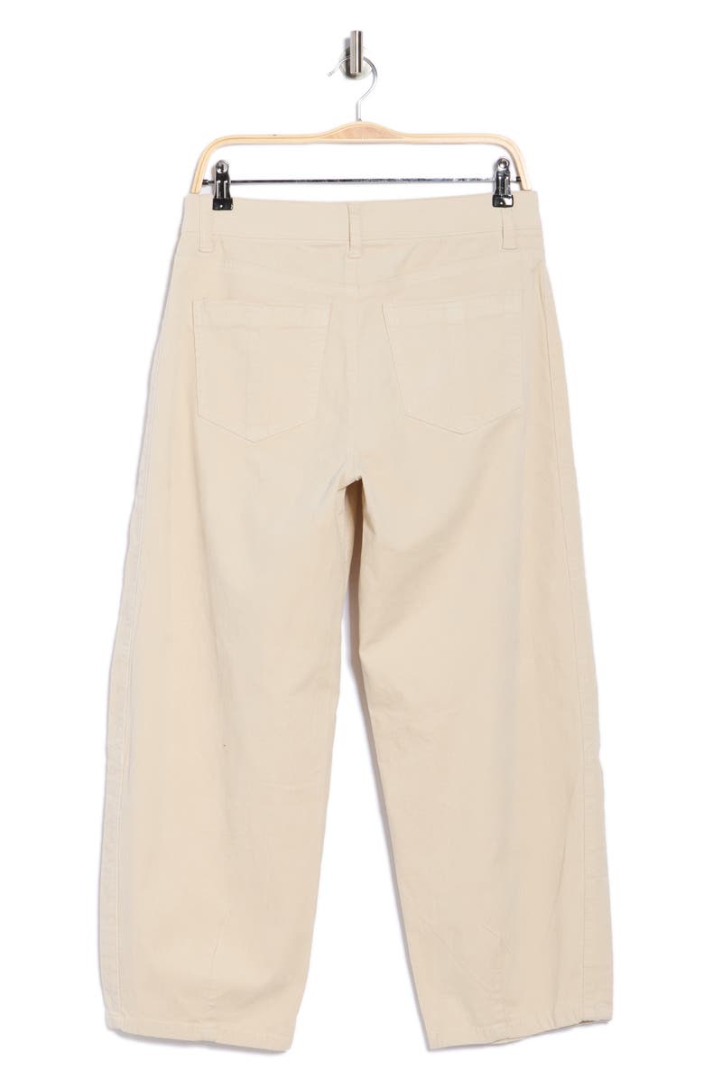 Democracy High Waist Barrel Corduroy Pants, Alternate, color, Birch