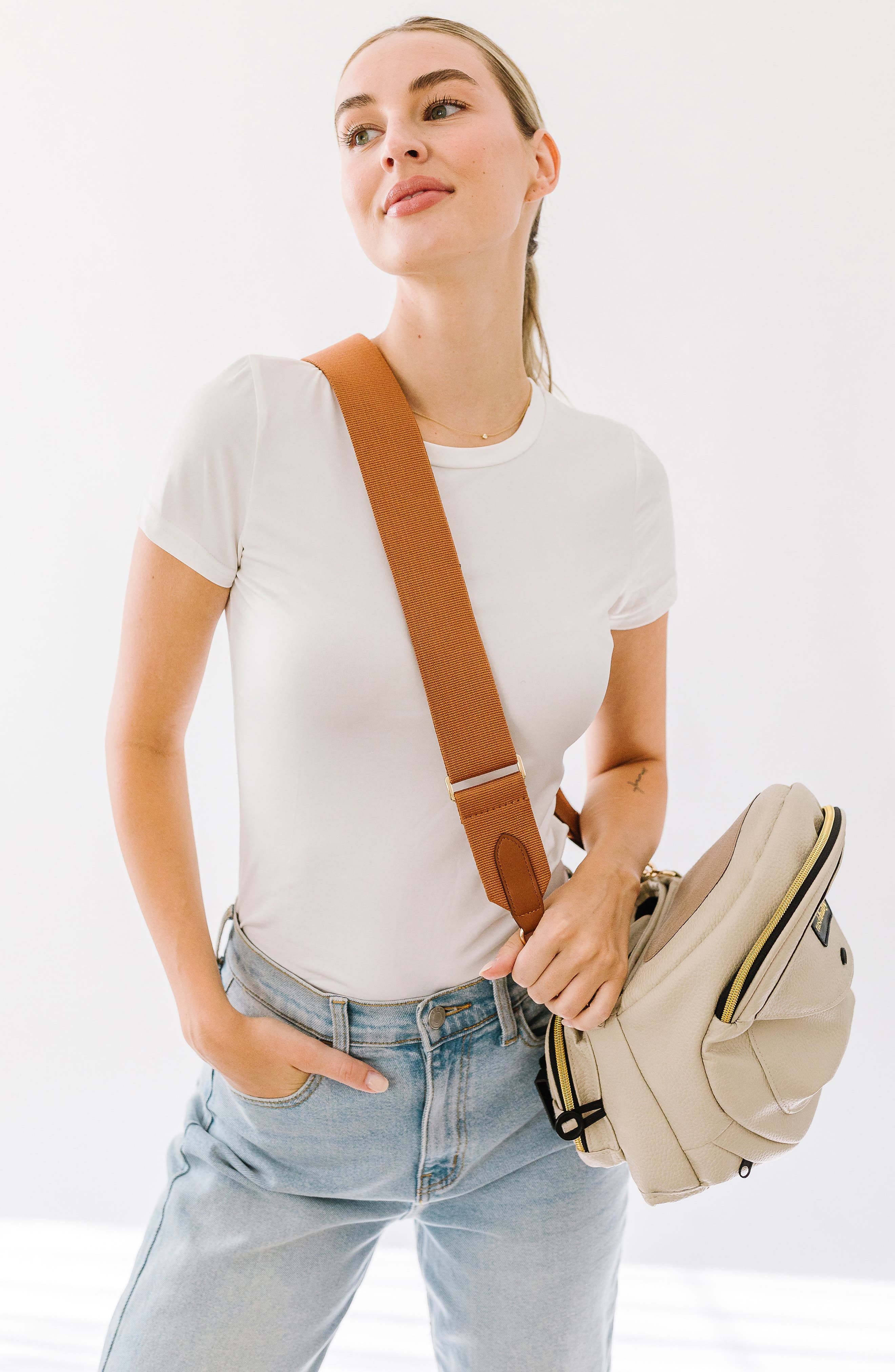 Crossbody Strap, Alternate, color, TAN