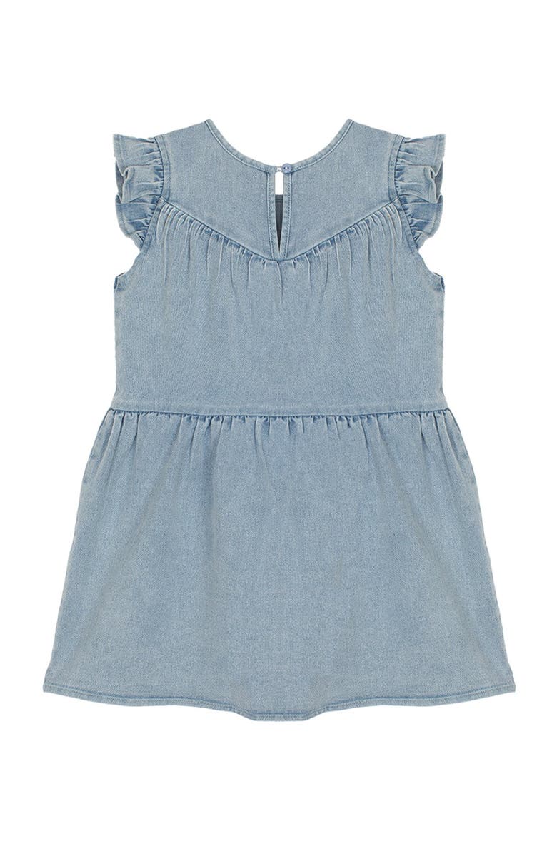 Mabel + Honey Sunset Fields Flutter Sleeve Dress, Alternate, color, Blue