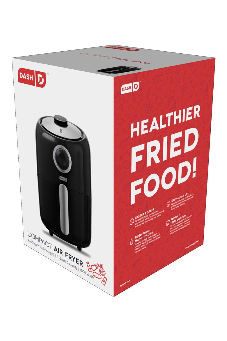 Compact 2-Quart Air Fryer, Alternate, color, BLACK