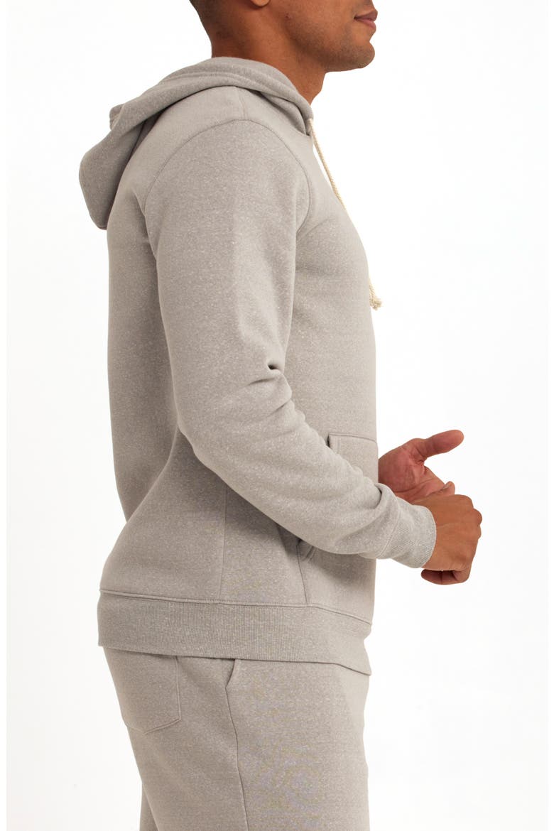Fleece Pullover Hoodie, Alternate, color, LIGHT HEATHER GREY