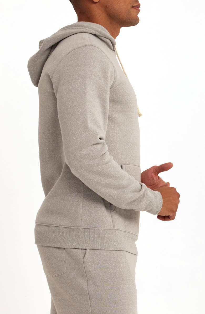 Threads 4 Thought Fleece Pullover Hoodie, Alternate, color, Light Heather Grey