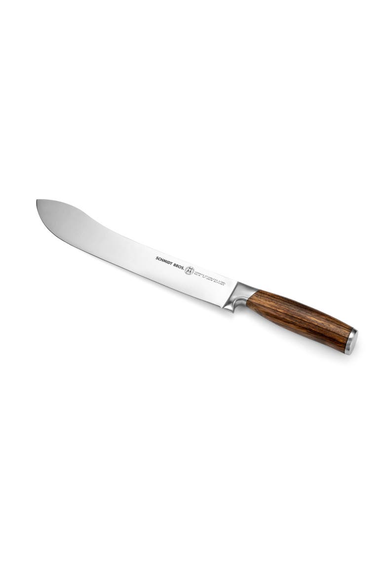 Zebra Wood 6-Piece BBQ Knife Set, Alternate, color, Brown