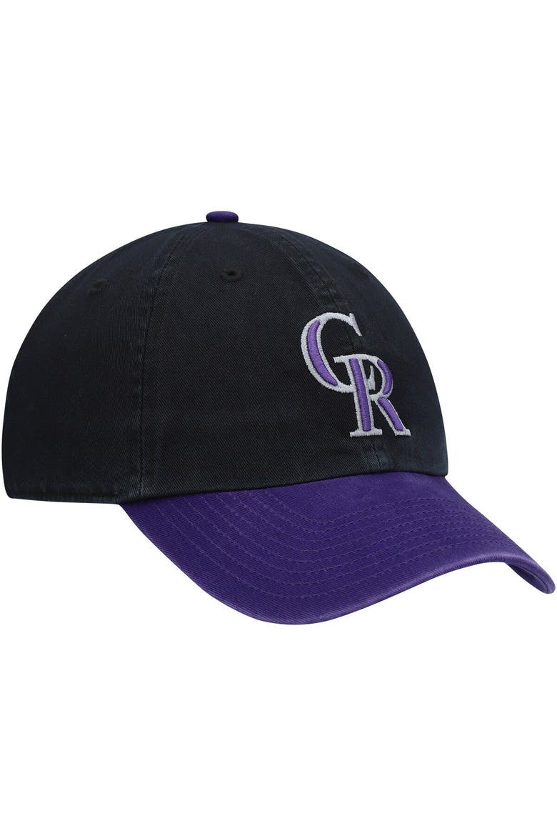 Men's '47 Black Colorado Rockies Clean Up Adjustable Hat, Alternate, color, Black