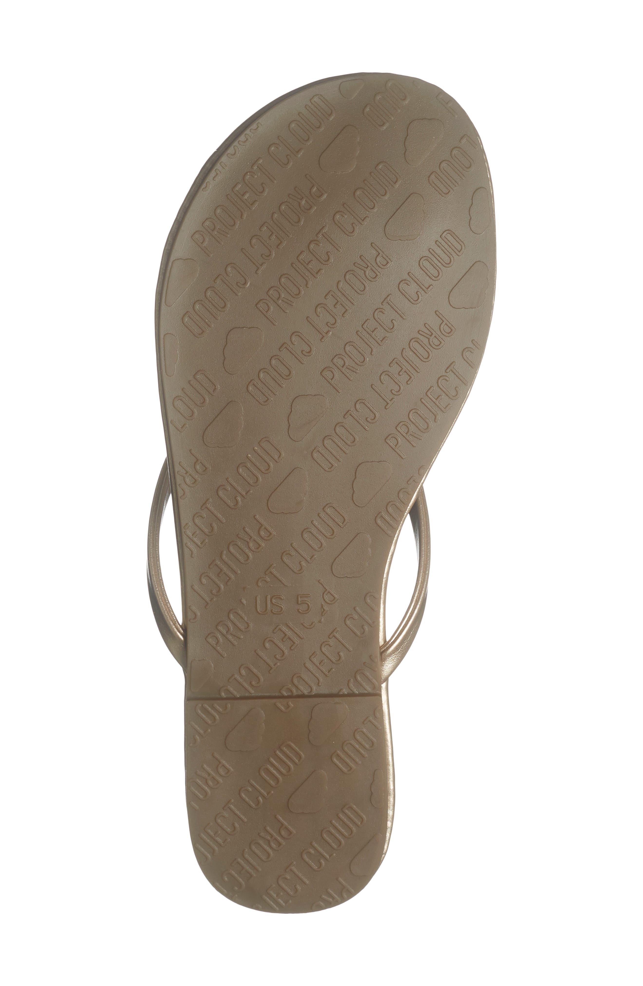 Kids' Little Fountain Flip Flop, Alternate, color, GOLD METALLIC