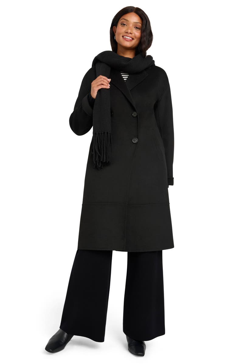 Splendid x @cellajaneblog Double Breasted Wool Blend Coat, Alternate, color, 