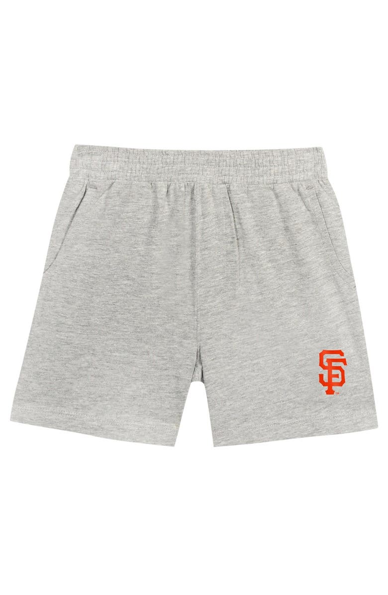 Outerstuff Toddler Fanatics Branded Black/Gray San Francisco Giants Bases Loaded T-Shirt & Shorts Set, Alternate, color,