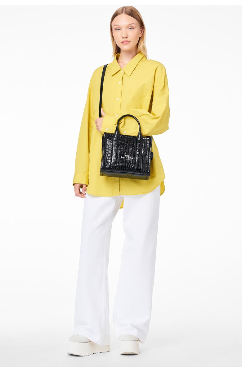 Marc Jacobs The Mini Croc Embossed Leather Tote, Alternate, color,