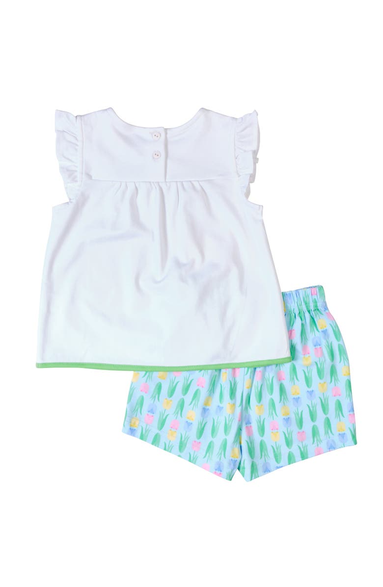 Florence Eiseman Printed Knit Tulip Short Set, Alternate, color, Multi