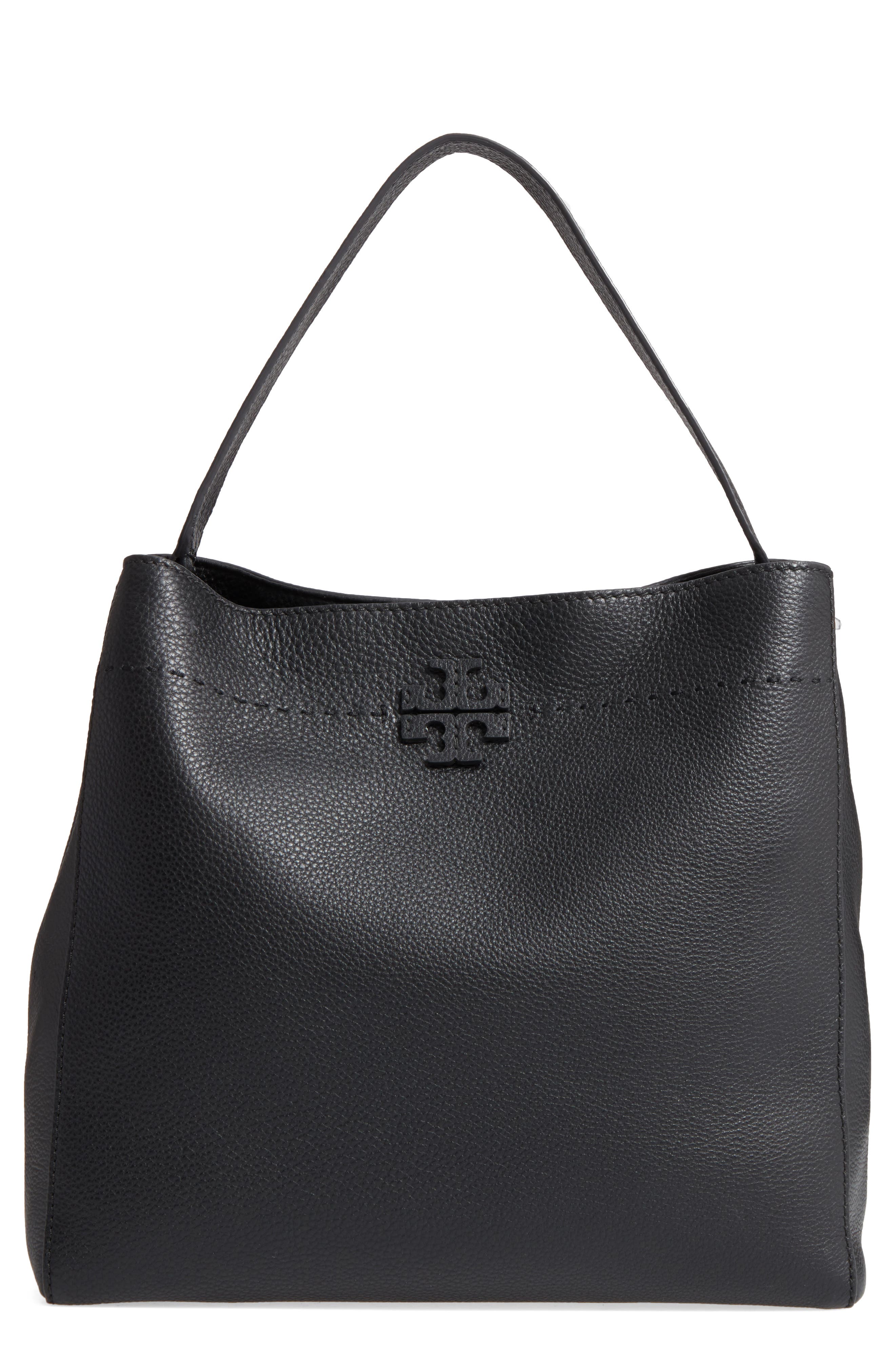 Tory Burch McGraw Leather Hobo, Main, color, 