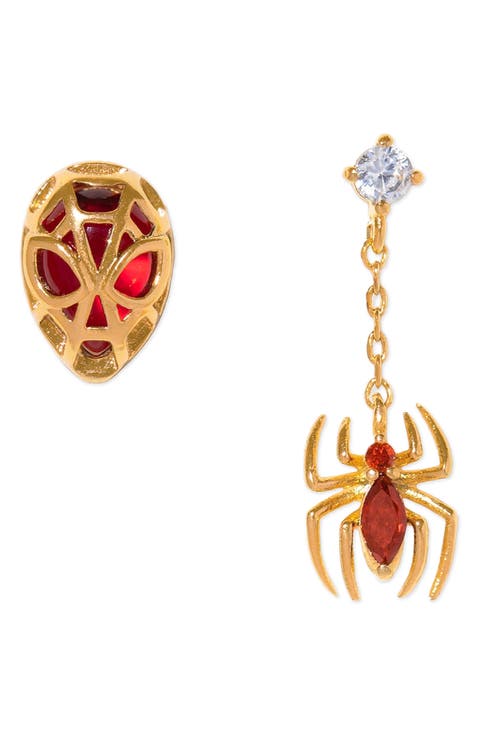 Marvels Spiderman Mismatched Stud Earrings