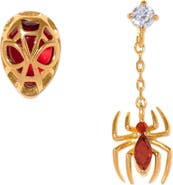 Girls Crew Marvels Spiderman Mismatched Stud Earrings