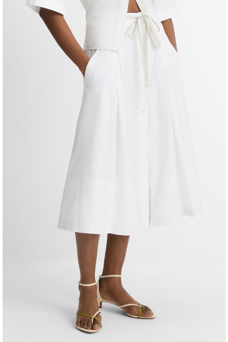 Full Cotton Midi Skirt, Alternate, color, OPTIC WHITE