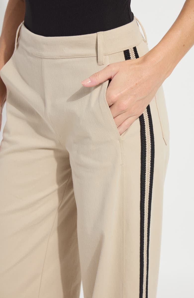 Lysse Brinne Side Stripe Trousers, Alternate, color, Crisp Khaki