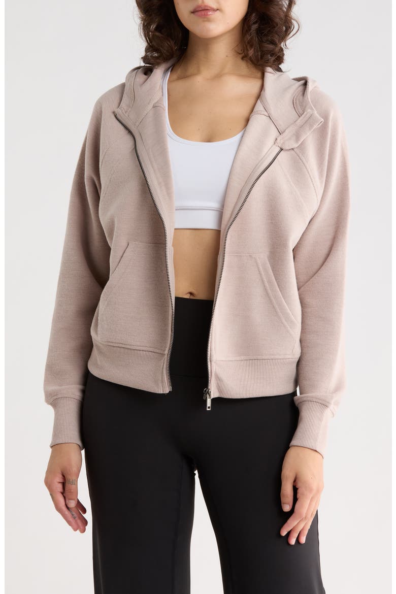 Melody Crop Full Zip Hoodie, Main, color, H. ATMOSPHERE