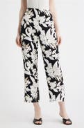 AK ANNE KLEIN Print Crop Wide Leg Pants