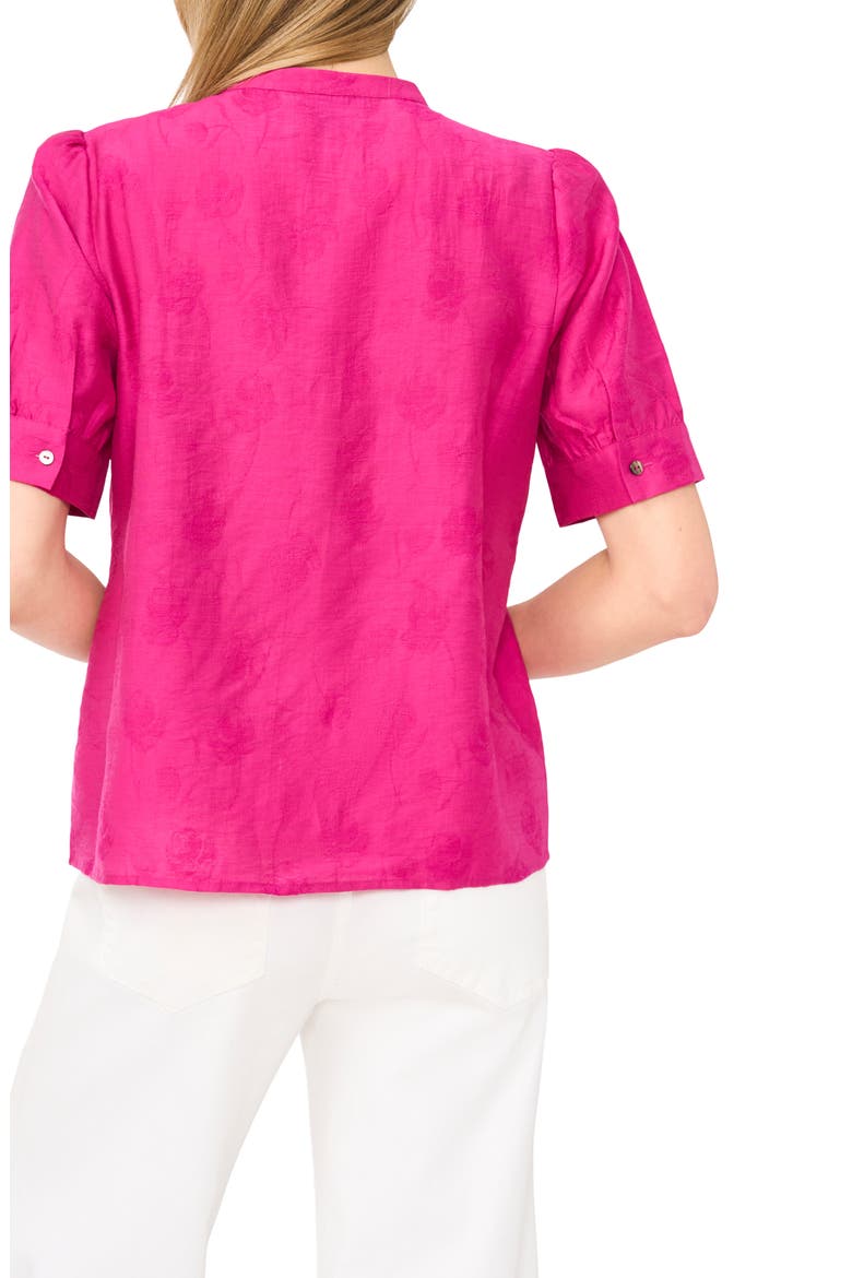 Pintuck Pleat Button-Up Top, Alternate, color, BRIGHT ORCHID